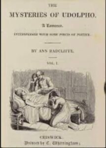 Mysteries of udolpho, Ann Radcliffe, book cover